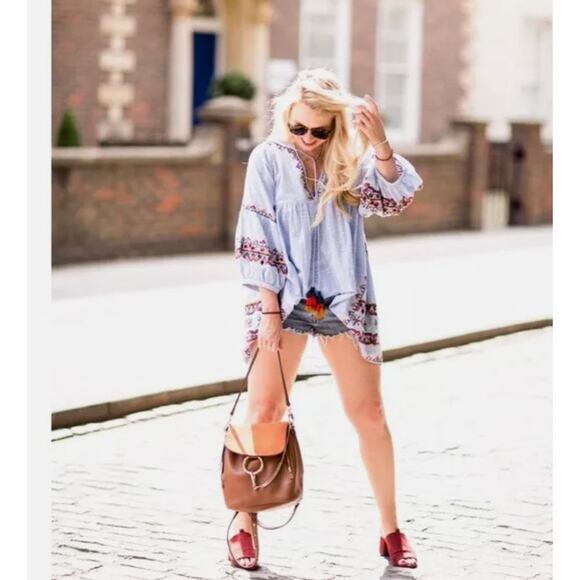 Zara Trafaluc Collection Embroidered Dress Size Small - Picture 2 of 7